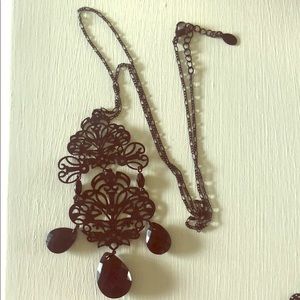 A necklace + earrings set